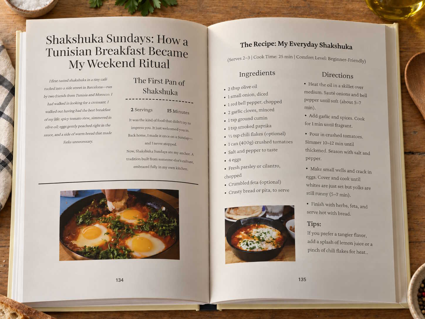 Family cookbook beside a phone playing a recorded memory